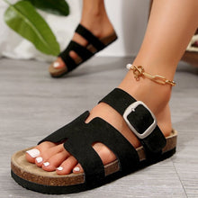 Load image into Gallery viewer, Open Toe Hollow Buckle Sandals
