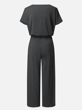 Load image into Gallery viewer, V-Neck Short Sleeve Jumpsuit
