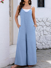 Load image into Gallery viewer, V-Neck Spaghetti Strap Wide Leg Jumpsuit
