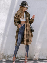 Load image into Gallery viewer, Plaid Button Up Long Sleeve Shacket
