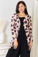 Load image into Gallery viewer, Double Take Printed Button Front Longline Cardigan
