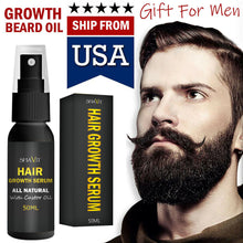 Load image into Gallery viewer, Mens Beard Growth Oil Serum Fast Growing Mustache Facial Hair Treatment For Men
