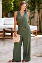 Load image into Gallery viewer, Surplice Wide Strap Jumpsuit with Pockets
