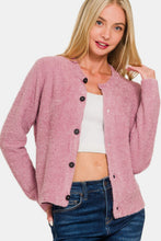 Load image into Gallery viewer, Zenana Button Down Long Sleeve Sweater Cardigan
