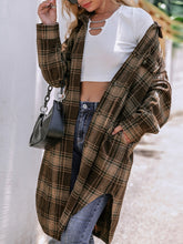 Load image into Gallery viewer, Plaid Button Up Long Sleeve Shacket
