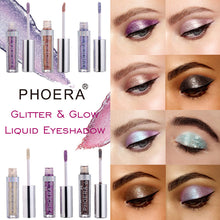 Load image into Gallery viewer, PHOERA Magnificent Metals Glitter and Glow Liquid Eyeshadow 12 Colors
