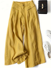 Load image into Gallery viewer, Full Size Half Elastic Waist Wide Leg Pants
