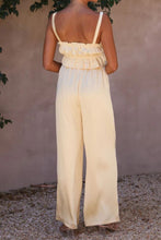 Load image into Gallery viewer, Ruffled Sleeveless Top and Wide Leg Pants Set
