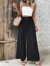 Load image into Gallery viewer, Ruched High Waist Wide Leg Pants
