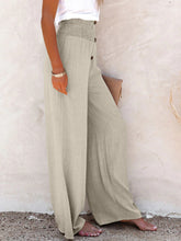 Load image into Gallery viewer, Full Size Decorative Button High Waist Pants
