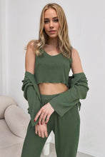 Load image into Gallery viewer, Basic Bae Buttery-Soft Round Neck Tank, Cardigan and Pants Set
