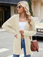 Load image into Gallery viewer, Open Front Long Sleeve Cardigan
