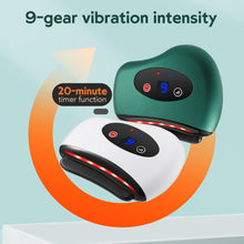 Load image into Gallery viewer, Eletric Bianstone Gua Sha Board Tools Hot Compress Heating Vibration Back Facial Massager Meridian Lymphatic Drainage Scraping Heating Vibration Scraping Neck Face Skin Lifting Removal Wrinkle Tool
