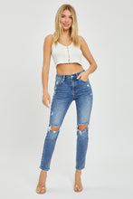 Load image into Gallery viewer, Risen Full Size High Rise Knee Distressed Skinny Jeans
