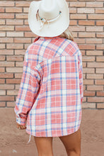 Load image into Gallery viewer, Plaid Button Up Long Sleeve Shacket
