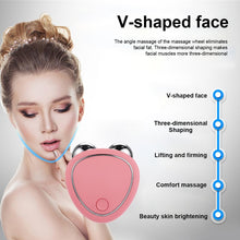 Load image into Gallery viewer, Portable Facial Micro-current Beauty Instrument For Lifting Thinning And Reducing Edema With Double Roller Massager
