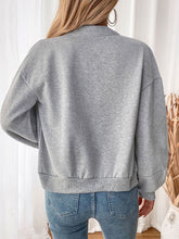 Load image into Gallery viewer, Perfee Zip Up Long Sleeve Sweatshirt
