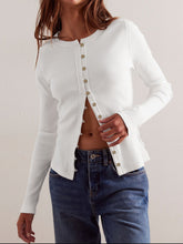 Load image into Gallery viewer, Ribbed Round Neck Long Sleeve Top
