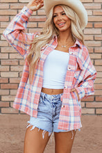 Load image into Gallery viewer, Plaid Button Up Long Sleeve Shacket
