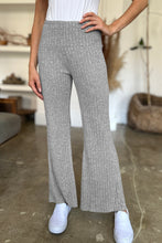 Load image into Gallery viewer, Ribbed High Waist Flare Pants
