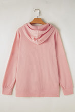 Load image into Gallery viewer, Waffle-Knit Long Sleeve Hoodie
