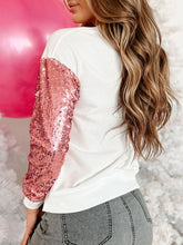 Load image into Gallery viewer, Sequin Nutcracker Round Neck Long Sleeve Sweatshirt
