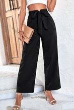 Load image into Gallery viewer, Belted High-Rise Wide Leg Pants
