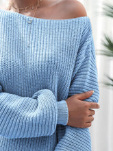 Load image into Gallery viewer, Rib-Knit Mini Sweater Dress
