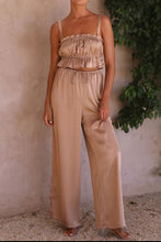 Load image into Gallery viewer, Ruffled Sleeveless Top and Wide Leg Pants Set
