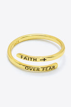 Load image into Gallery viewer, FAITH OVER FEAR Bypass Ring
