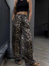 Load image into Gallery viewer, Leopard High Waist Wide Leg Pants
