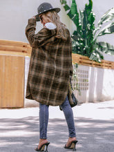 Load image into Gallery viewer, Plaid Button Up Long Sleeve Shacket
