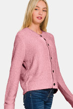 Load image into Gallery viewer, Zenana Button Down Long Sleeve Sweater Cardigan
