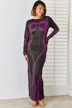 Load image into Gallery viewer, Cutout Round Neck Long Sleeve Maxi Dress
