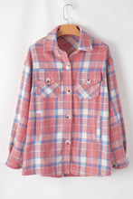 Load image into Gallery viewer, Plaid Button Up Long Sleeve Shacket
