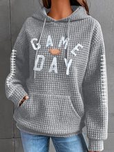 Load image into Gallery viewer, GAME DAY Football Drawstring Long Sleeve Hoodie
