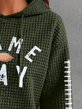 Load image into Gallery viewer, GAME DAY Football Drawstring Long Sleeve Hoodie
