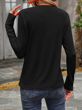 Load image into Gallery viewer, Round Neck Long Sleeve T-Shirt
