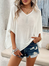 Load image into Gallery viewer, V-Neck Batwing Sleeve Knit Top
