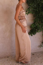 Load image into Gallery viewer, Ruffled Sleeveless Top and Wide Leg Pants Set
