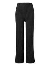 Load image into Gallery viewer, Ribbed Mock Neck Long Sleeve Top and Pants Set
