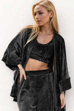 Load image into Gallery viewer, Basic Bae Buttery-Soft Bra, Open Front Cardigan and Shorts Set
