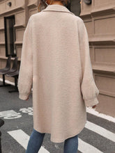 Load image into Gallery viewer, Button Up Drop Shoulder Sherpa Coat
