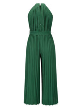 Load image into Gallery viewer, Cutout Tied Pleated Sleeveless Jumpsuit
