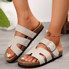 Load image into Gallery viewer, Open Toe Hollow Buckle Sandals
