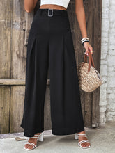 Load image into Gallery viewer, Ruched High Waist Wide Leg Pants
