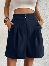 Load image into Gallery viewer, High Waist Shorts with Pockets
