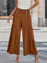 Load image into Gallery viewer, Smocked Wide Leg Pants
