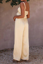 Load image into Gallery viewer, Ruffled Sleeveless Top and Wide Leg Pants Set
