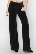 Load image into Gallery viewer, Risen Full Size High Rise Wide Leg Cargo Jeans
